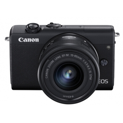 佳能（Canon）EOS M200 微单相机 数码相机 黑色套机（15-45 微单镜头）
